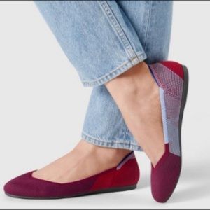 Rothy’s  flat berry color block ,size 10 .5